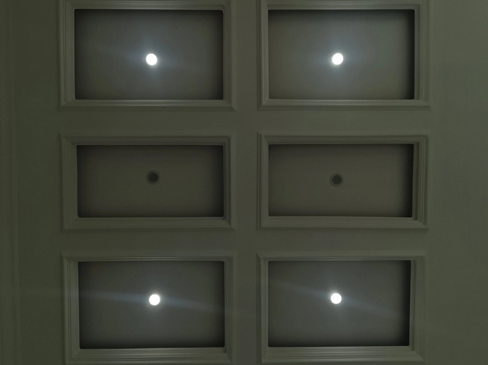 Plafon Gypsum dengan Downlight Simetris - javafon
