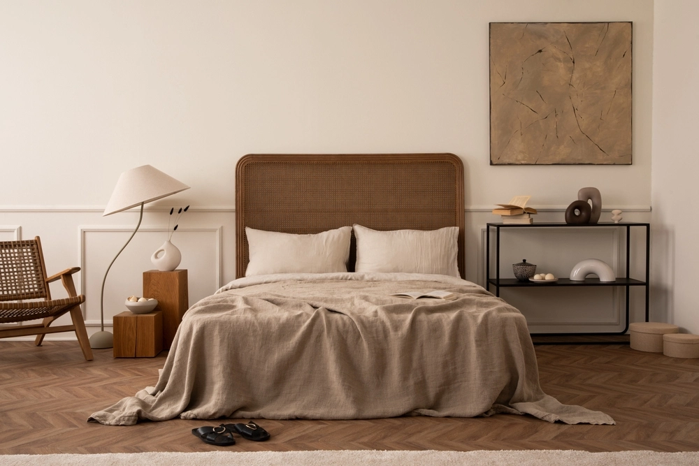 desain kamar tidur minimalis dengan aksen kayu - javafon
